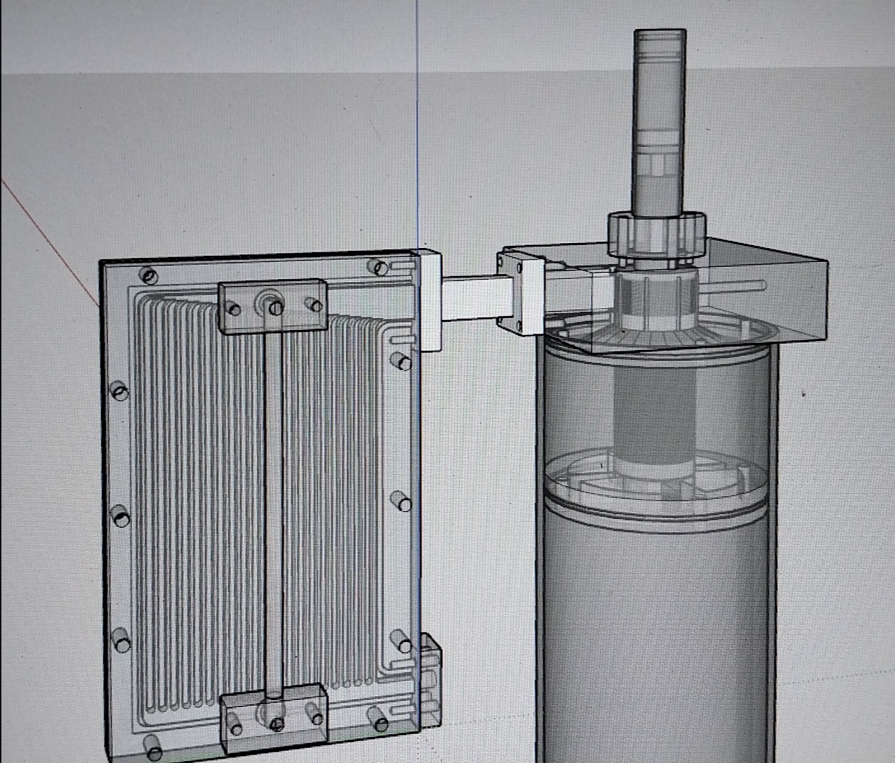 Vacuum test setup